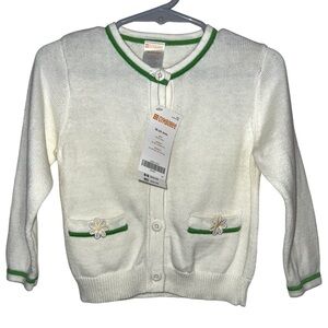 Gymboree Girl’s Cotton Daisy knit Cardigan